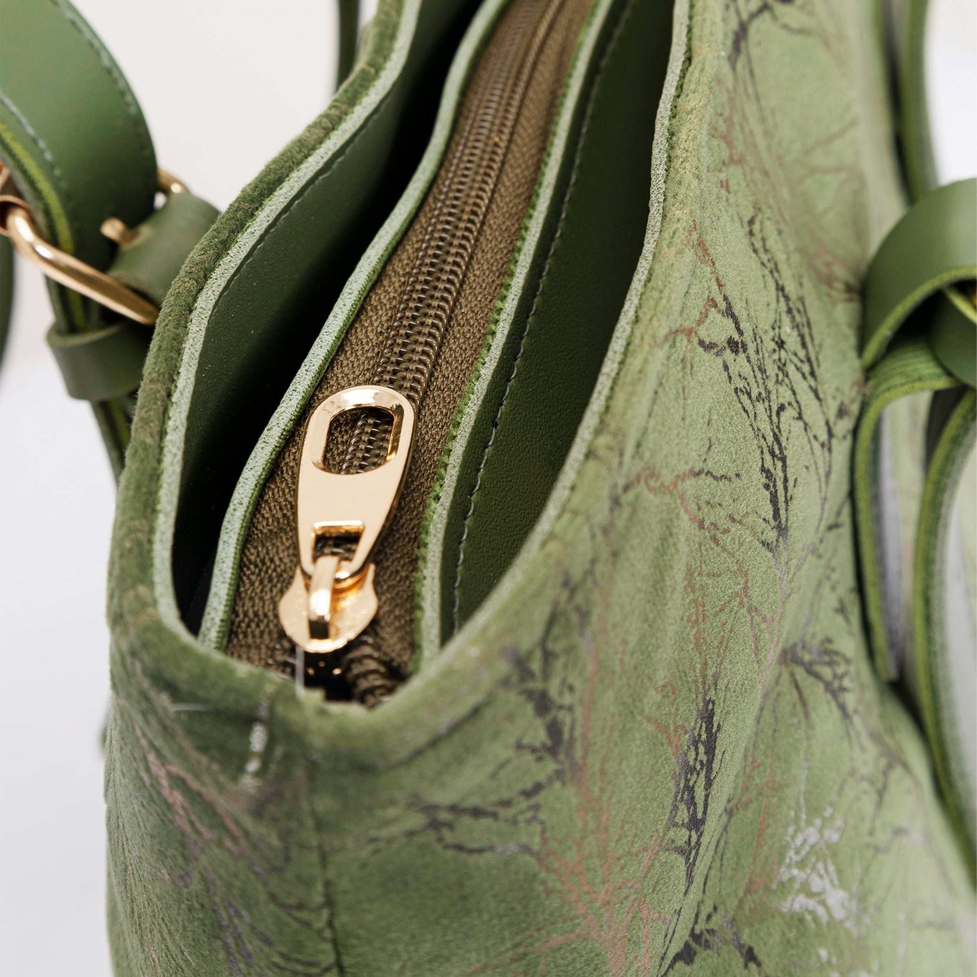 Forest Green Velvet Bag