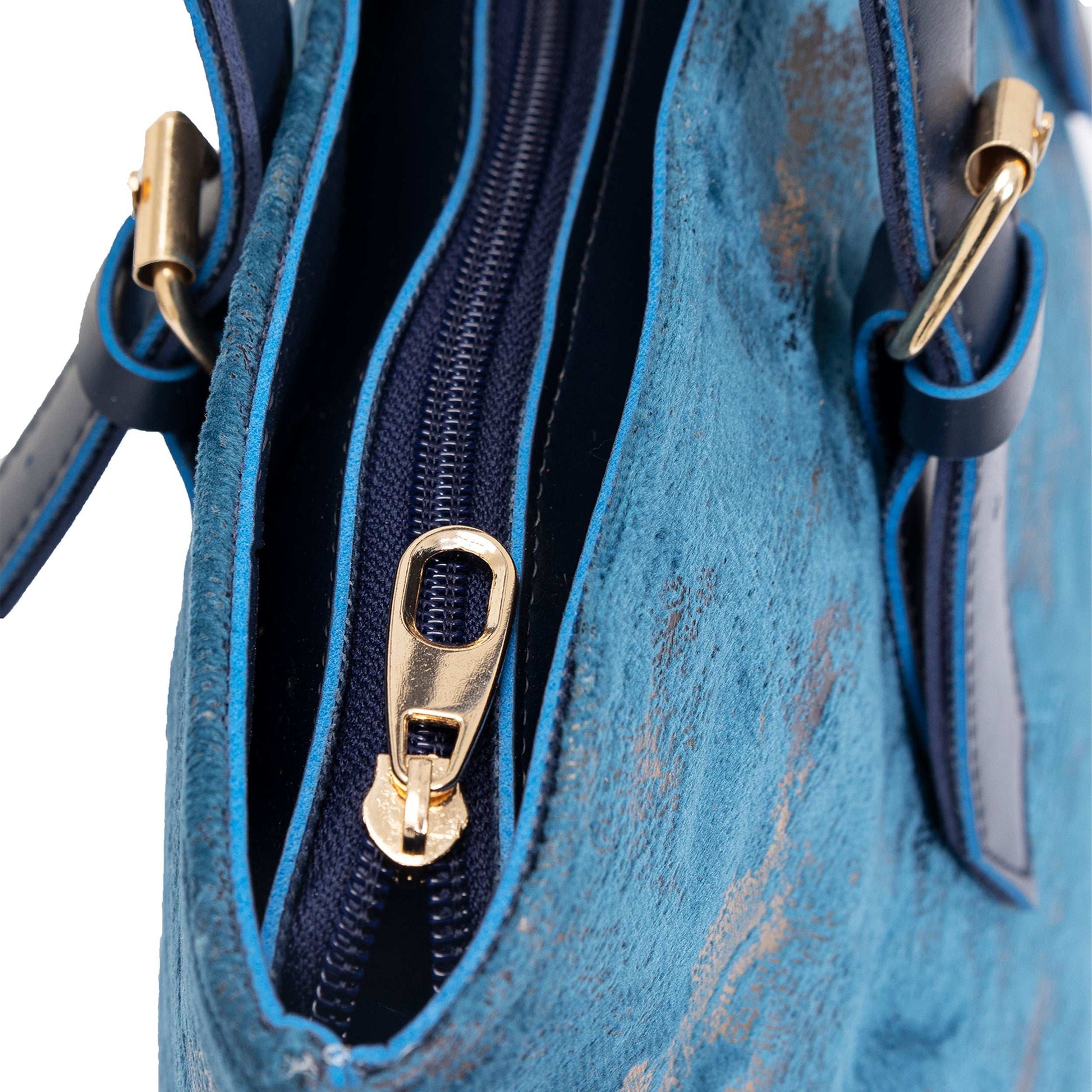 Midnight Blue Velvet Bag