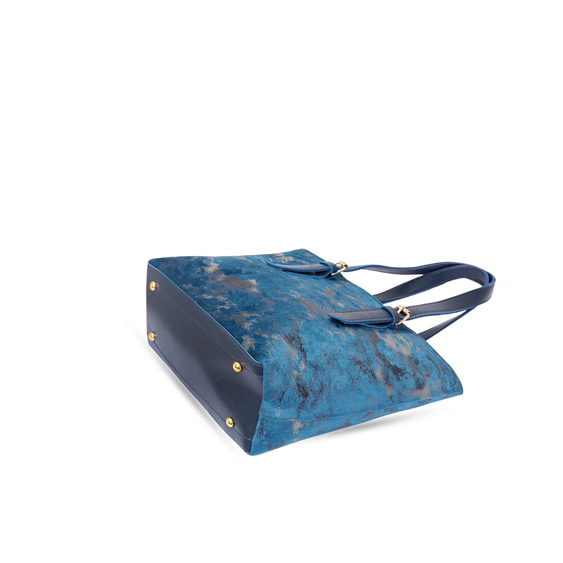 Midnight Blue Velvet Bag