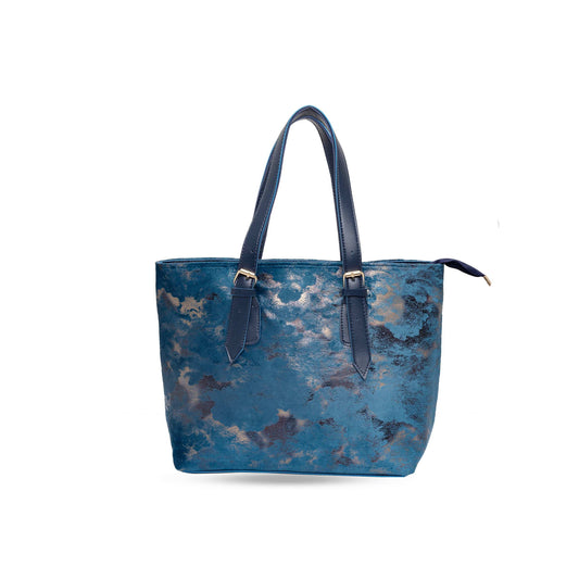 Midnight Blue Velvet Bag