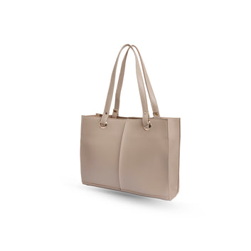 Vouge Tote Bag - Beige