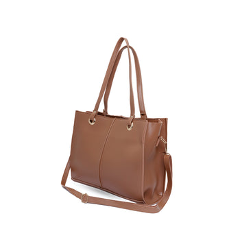 Vouge Tote Bag - Brown