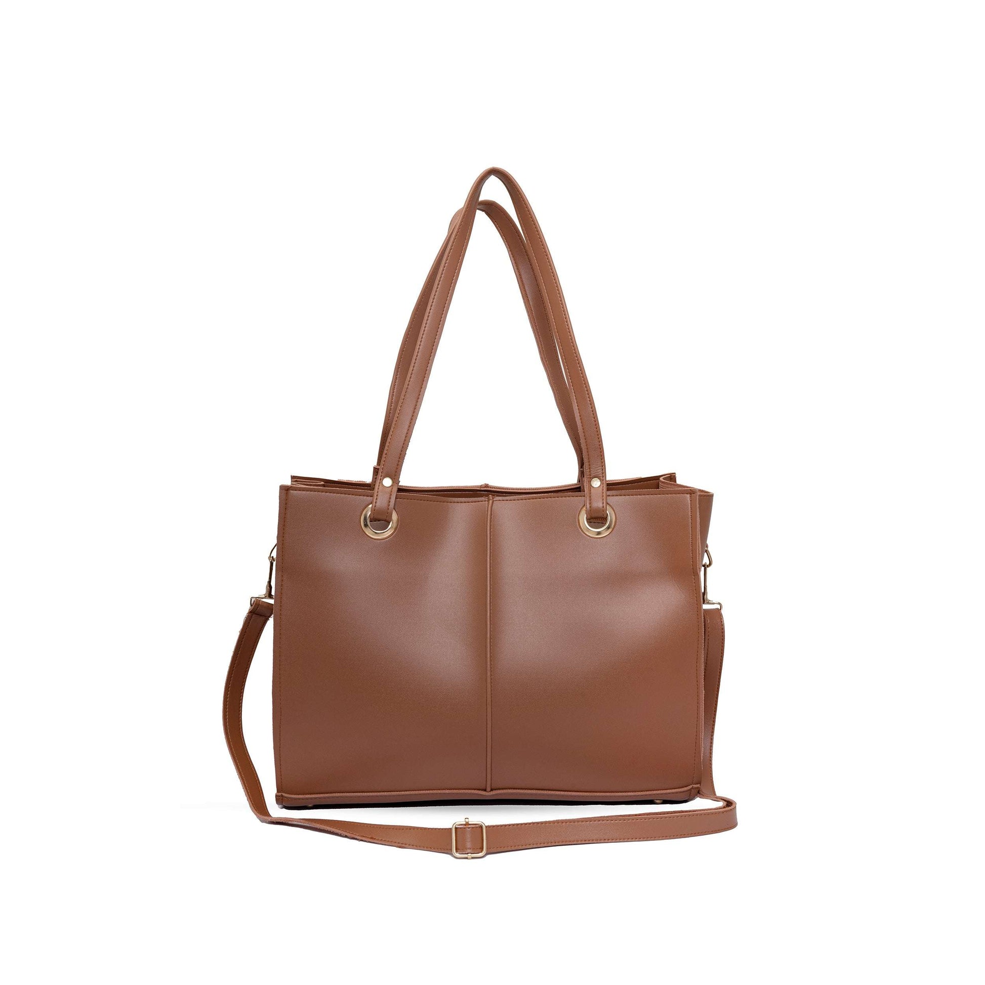 Vouge Tote Bag - Brown