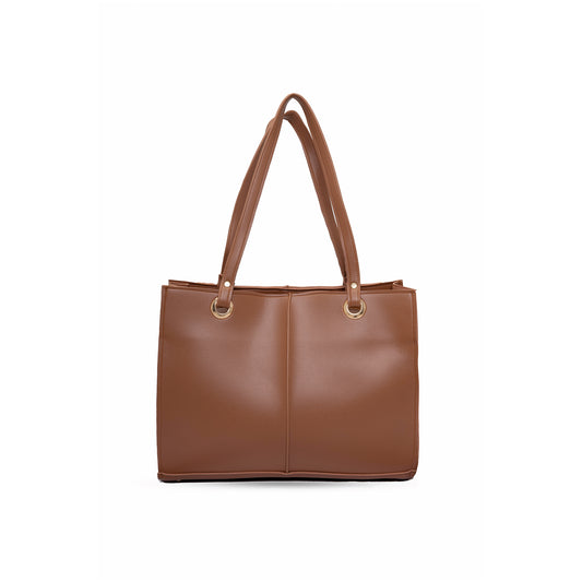 Vouge Tote Bag - Brown
