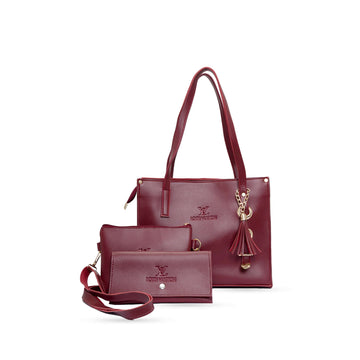 Butik Tote Bag - Burgundy